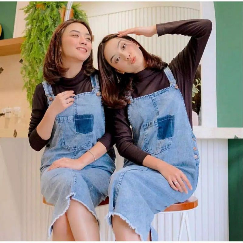 1KG MUAT 3PCS | LORY OVERALL JEANSWASHED / OVERALL SELEBGRAM HITS / MIDI OVERALL JEANS PREMIUM