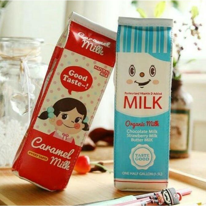 

TEMPAT PENSIL LUCU UNIK/MOTIF MILK CARAMEL/SIMPLE/KADO