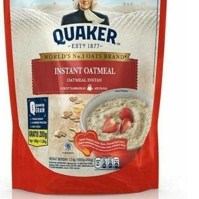

BigSale!! Quaker Instant Oatmeal 1200 gr 1.2 kg 1.2kg Merah ,,,