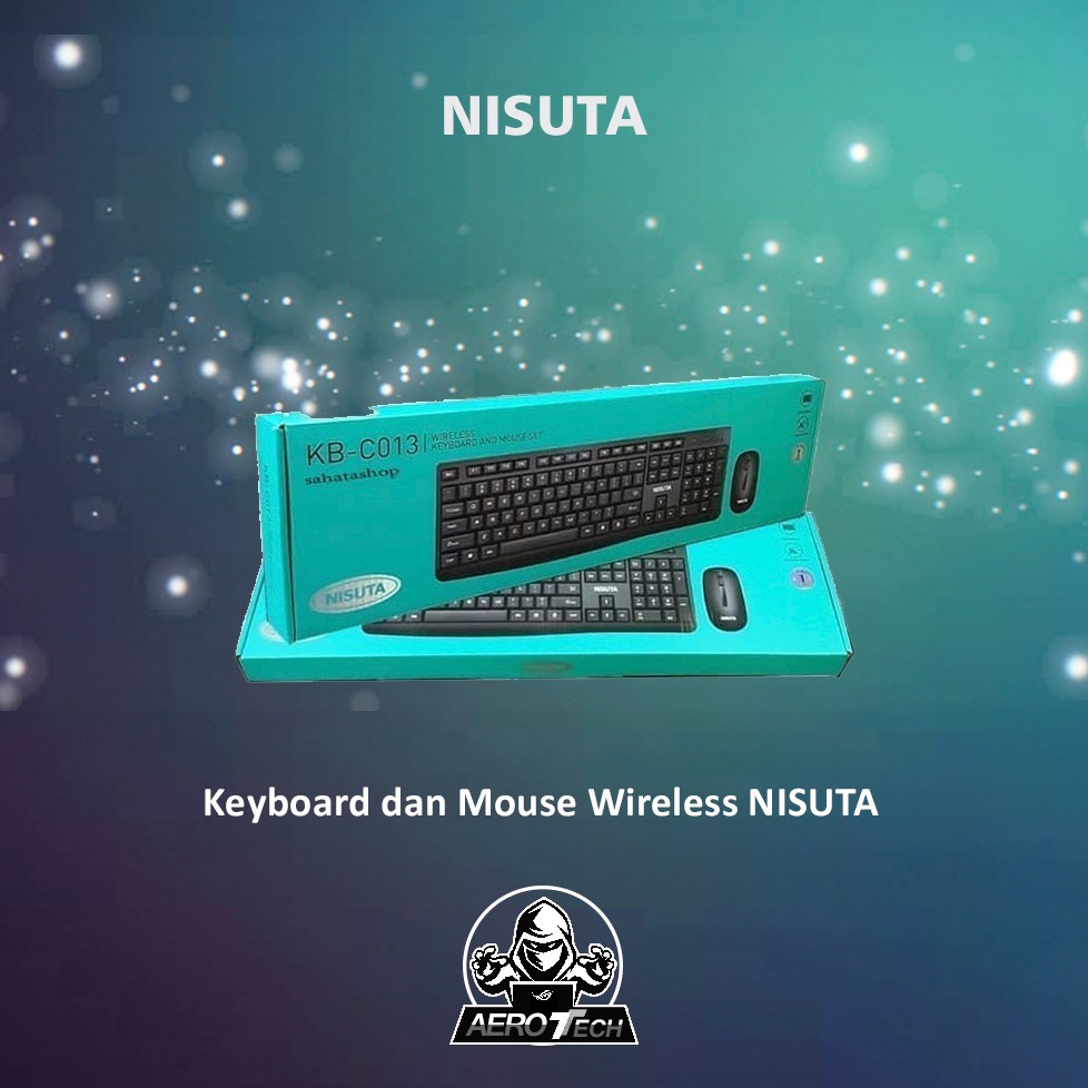 Keyboard dan Mouse Wireless NISUTA