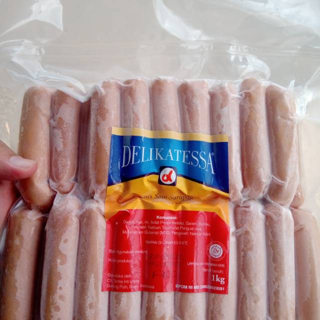 

Sosis Sapi Breakfast tipe ACC 1kg Delikatessa