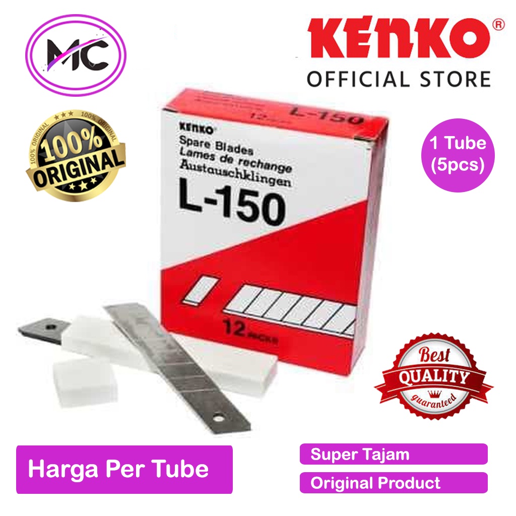 Cutter Besar Kenko L500 Pisau Kater Super Tajam  Untuk Potong Kertas Plastik Acrylic GRC Gypsum dll