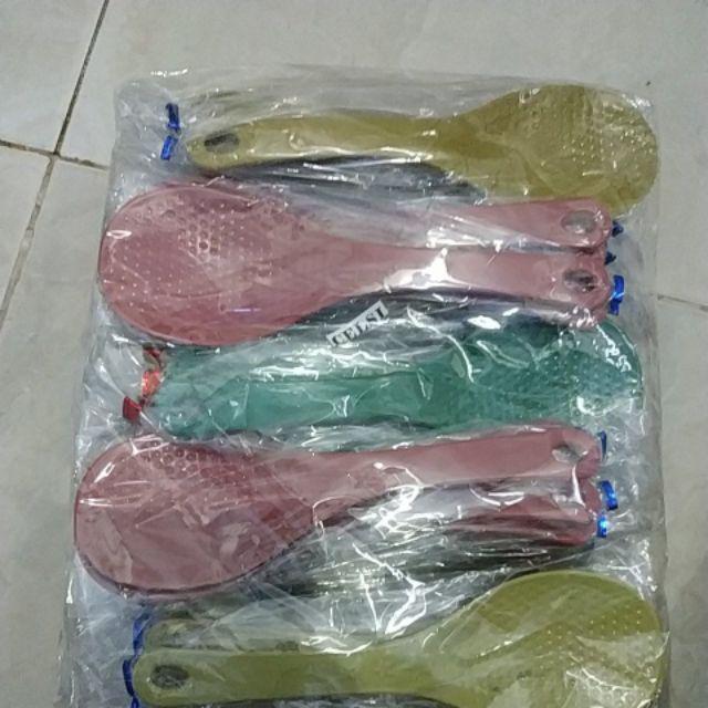 (satuan) Row Souvenir Minimal 50 Centong Nasi Magicom Anti Lengket Warna Murah