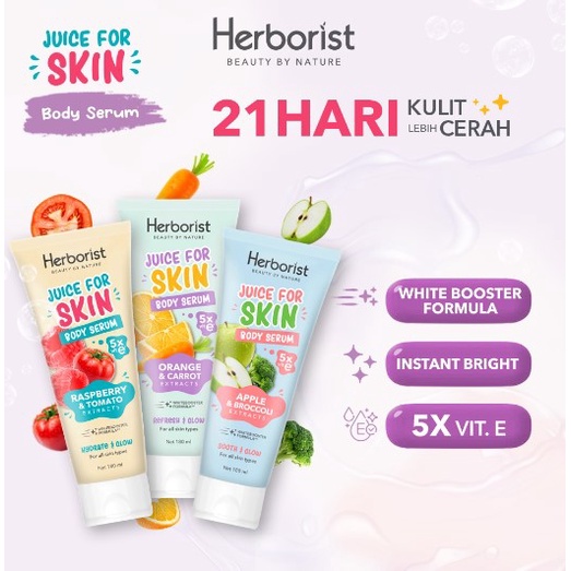 Herborist Juice For Skin Body Serum - 180gr Serum Badan pencerah kulit