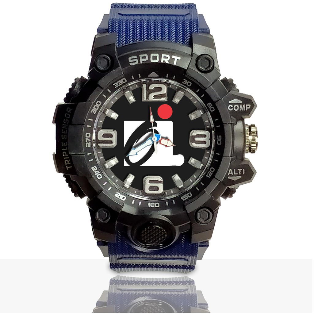 Jam Tangan Custom Oi Logo Ruber- Water Resistant