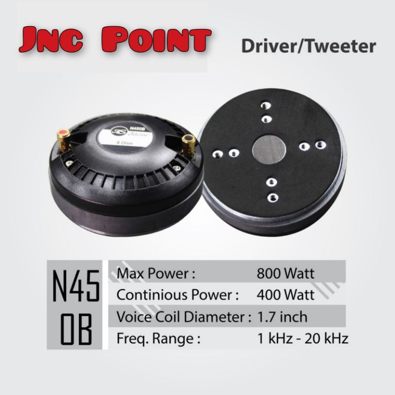 tweeter / driver audioseven N 450 B N450B original ( bukan RCF ) high quality