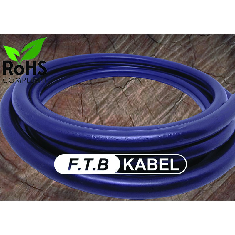 SNI FTB KABEL NYYHY 2x6 Sqmm Meteran ZR-RVV 2x6 mm NYYHY 2x6mm 750V Kabel Solar Panel