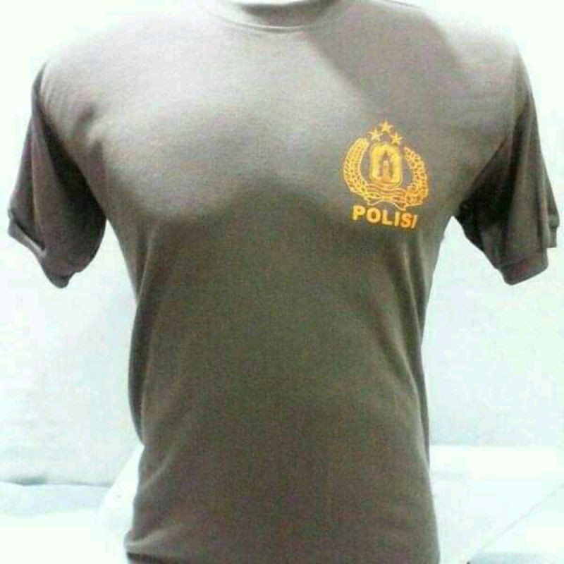 BAJU/KAOS OBLONG POLISI KAOS DALAM POLISI ABU-ABU