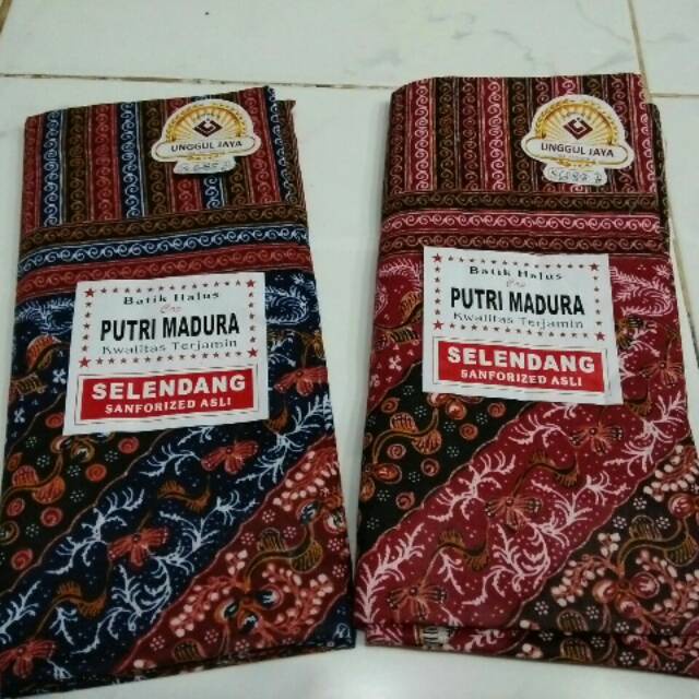 Selendang Jarik Gendongan Bayi Putri Madura Unggul Jaya Batik Halus Kwalitas Terjamin Sanforized Asl