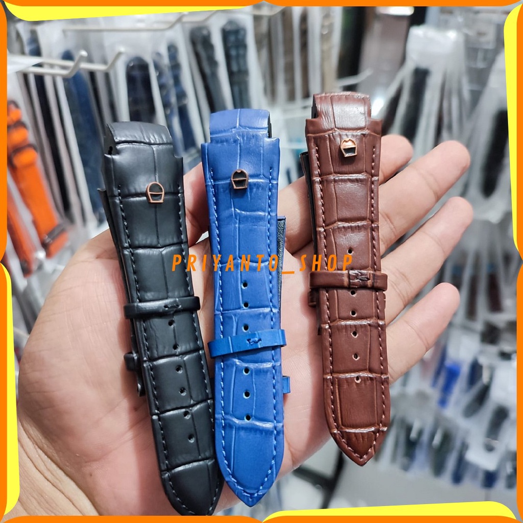 Strap Tali Jam Tangan kulit Leathers Terbaik Aigner Palermo Premium Watch Bend