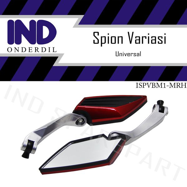 Spion-Sepion-Kaca-Cermin-Mirror Kiri-Kanan Set Variasi Batman 1 Merah Universal Motor Honda &