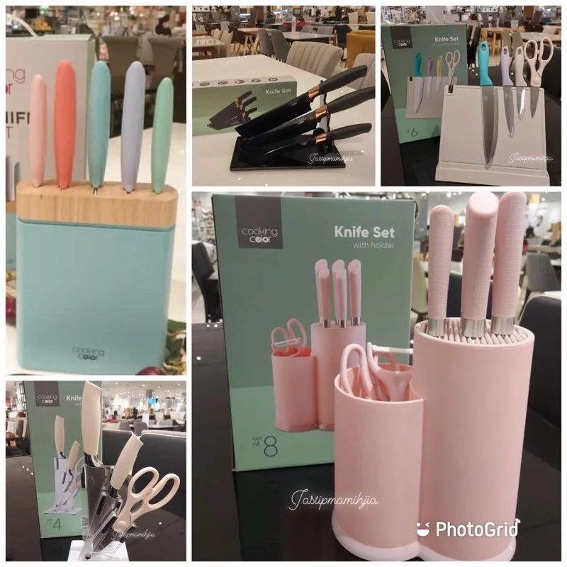 

KNIFE BLOCK SET INFORMA / PISAU DAPUR SET PASTEL MURAH