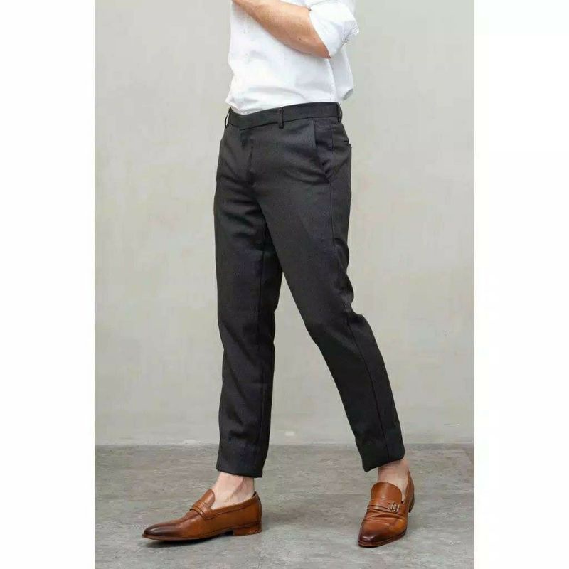 CELANA KANTOR FORMAL PRIA SLIMFIT BAHAN DASAR KAIN WOLL