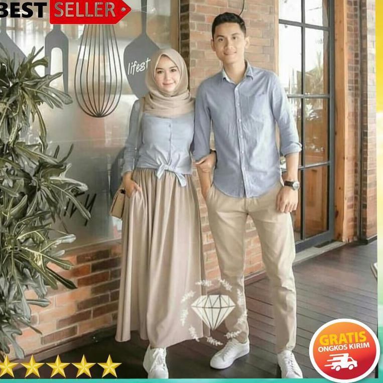 30+ Trend Terbaru Baju Couple Lebaran Terbaru 2020