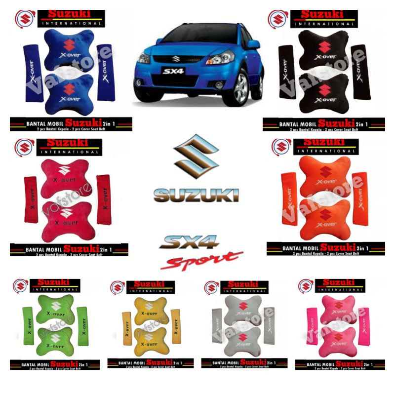 BANTAL MOBIL SUZUKI X OVER/SX4/BANTAL MOBIL SET PREMIUM/BANTAL MOBIL SET KARAKTER/BANTAL MOBIL LEHER