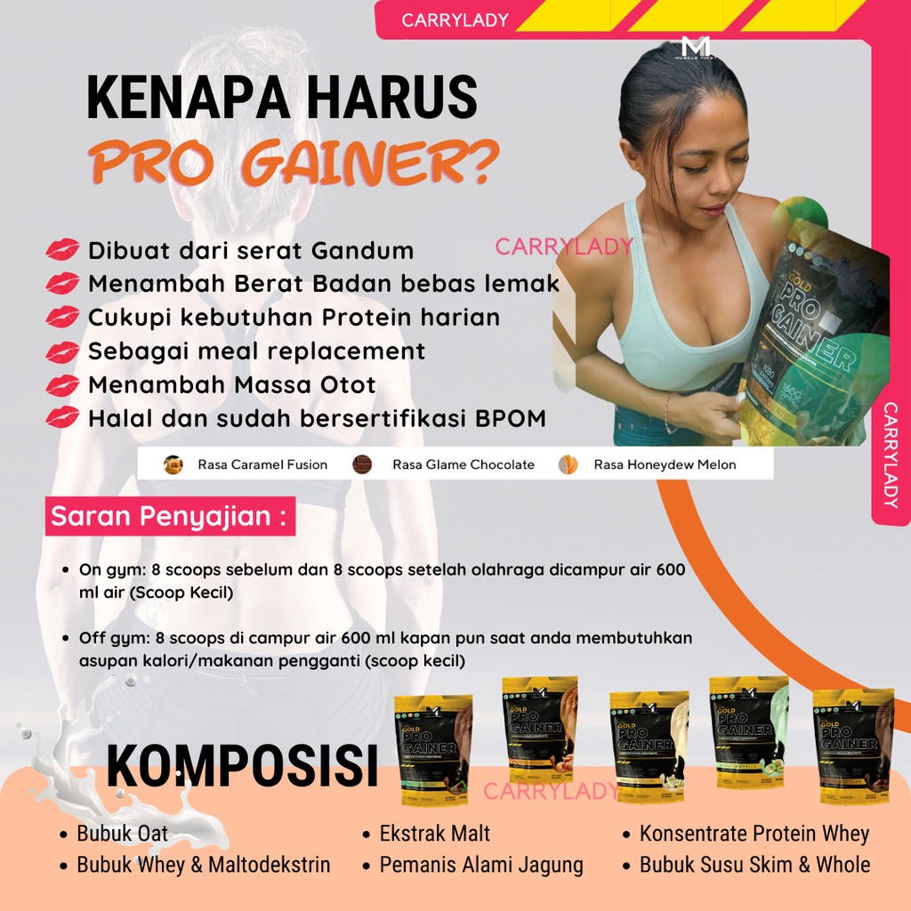 Pro Gainer Muscle First M1 2lbs 900 gram Mass Protein Gym Bulking Suplemen MuscleFirst