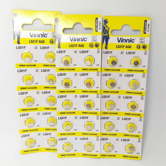 BATERAI JAM TANGAN VINNIC AG0 521 L521F BATERE BATREI BATTERY