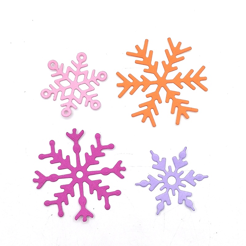 Cetakan Stensil Cutting Dies Motif Snowflake Natal Bahan Metal Untuk Scrapbook / Craft DIY / Dekor