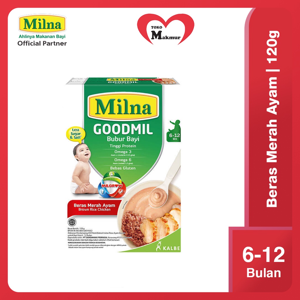 Milna Bubur Goodmil 120 Gram / Toko Makmur Online