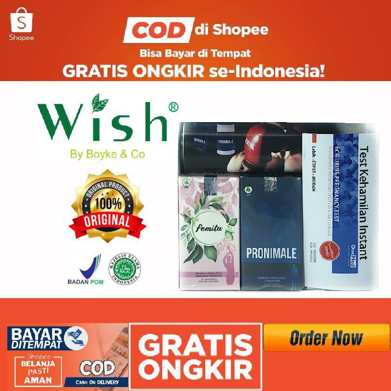 [Paket Promil] Program Kehamilan Wish Produk Dr.Boyke