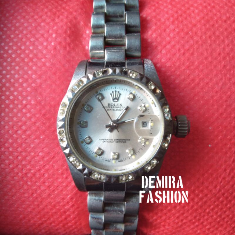 PRELOVED JAM TANGAN WANITA ROLEX OYSTER PERPETUAI DATE JUST