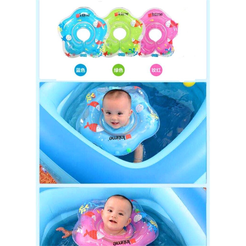 Pelampung Leher Bayi Baby Swim Neckring star bintang merek Intime YT-076