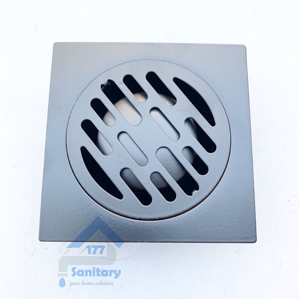 Saringan Got Stainless HITAM TW3501-Floor drain pembuangan filter air strainer black kamar mandi stenlis Black /S24