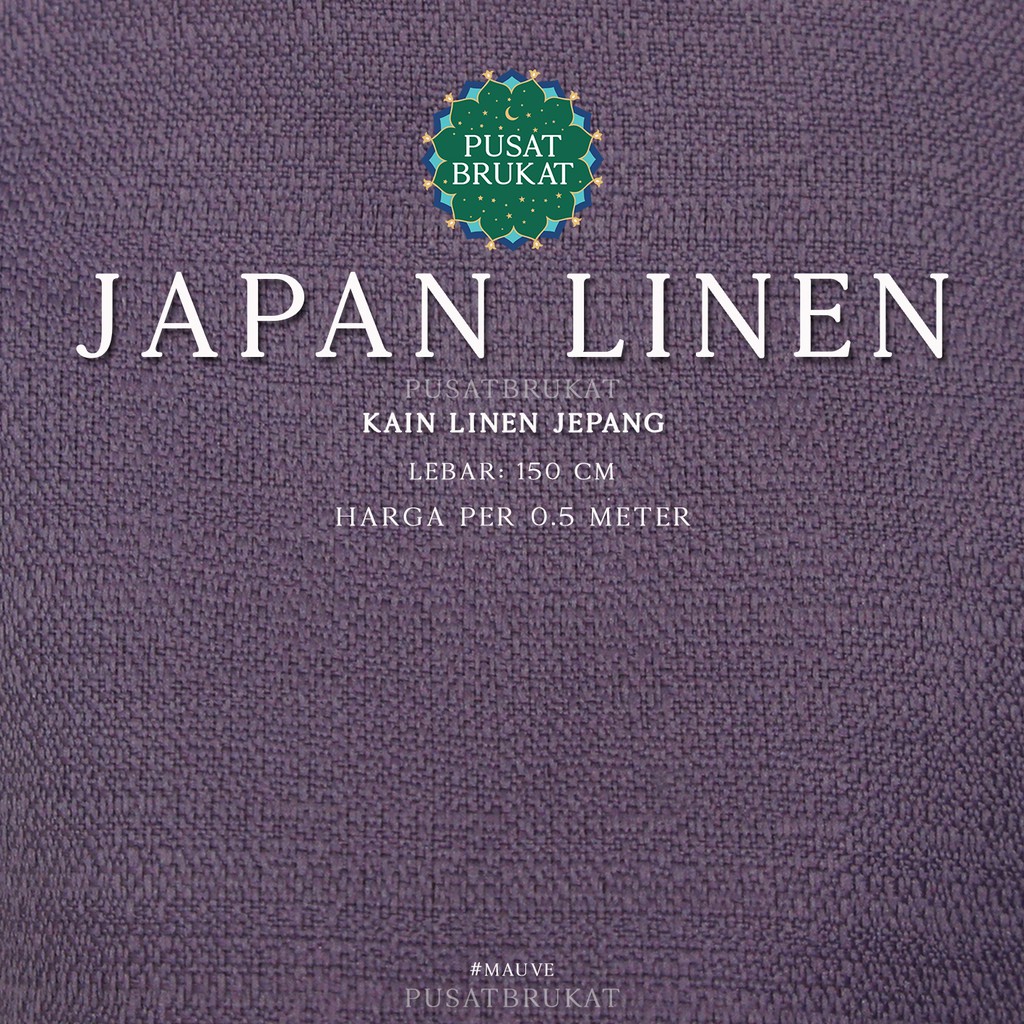 JAPAN LINEN - KAIN LINEN JEPANG POLOS [harga per 0.5m]