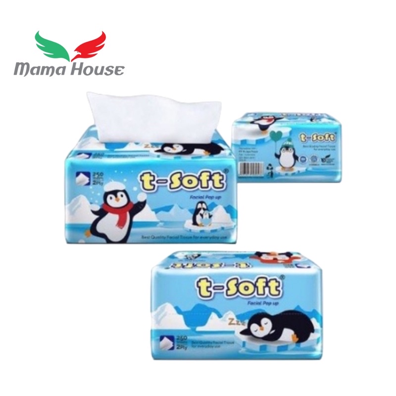 [MH] Tisu Tissue Kering T Soft 250 Sheet Serat Alami