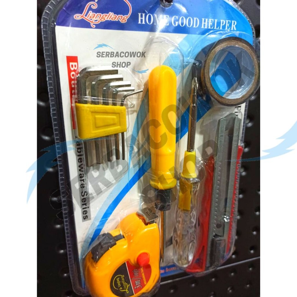 Paket Hand Tools 6 In 1 Set Tool Kit 6 Pcs Termurah Berkualitas