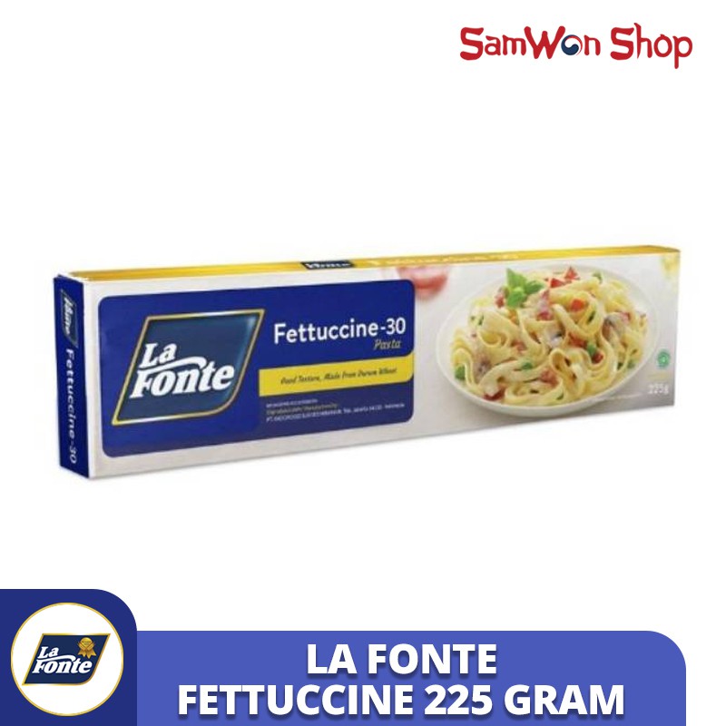 

LA FONTE FETTUCCINE NO.30 225 GR - LAFONTE PASTA FETUCINI INSTANT SEHAT LEZAT