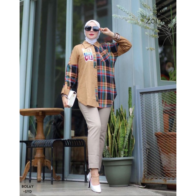TERBARU KEMEJA WANITA TERLARIS ORI ZOLAQU