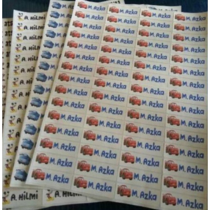 

[BISA COD] Stiker Nama Untuk Kain PRINT & CUT (Iron ON/setrika)