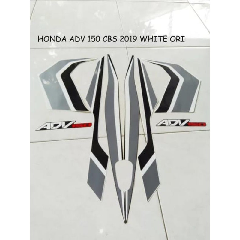 Stripinh Stiker Motor Honda ADV CBS 150 2019 White
