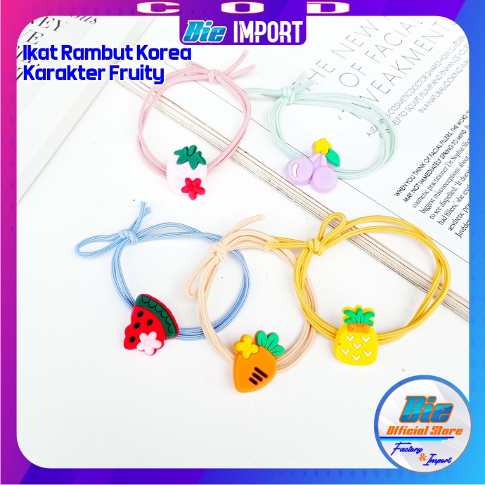 Ikat Rambut Korea 2 in 1 Gelang Karakter Premium Impor Best Seller