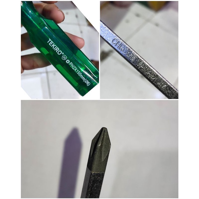 Obeng plus + ph2 x 150mm tekiro