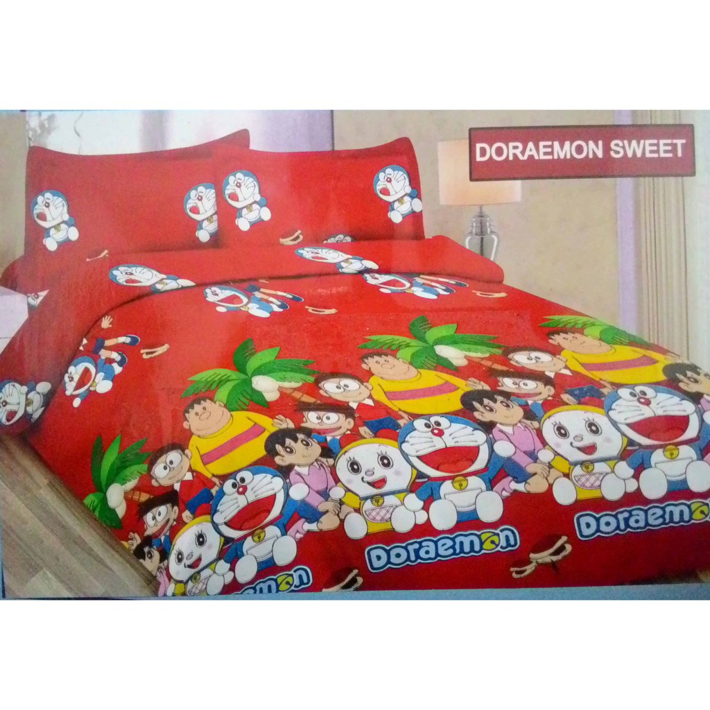 Sprei bonita 180x200/ Seprai bonita Motif doraemon Sweet No.1