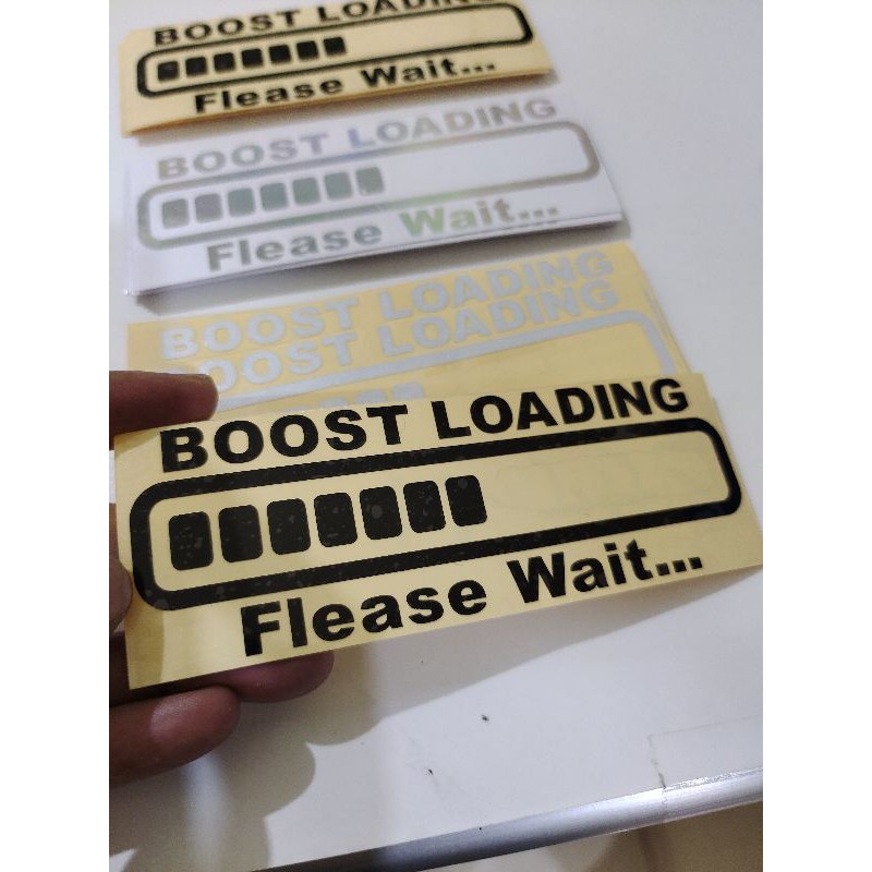 STICKER BOOST LOADING FLEASE WAIT CUTTING