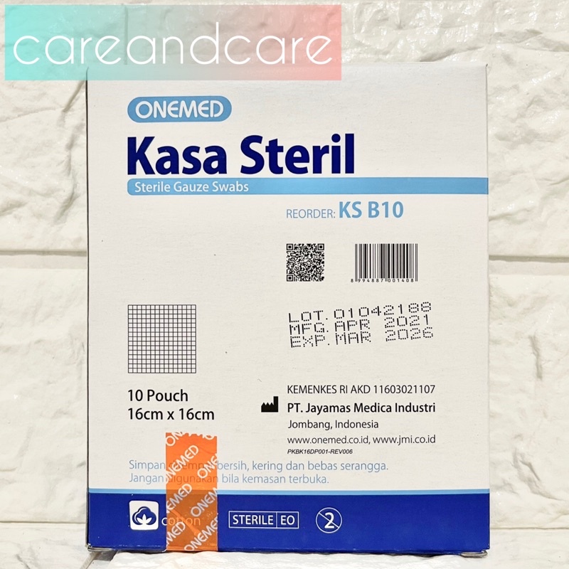 KASA STERIL 16X16 (16cm x 16cm) ONEMED ISI 10 PER BOX