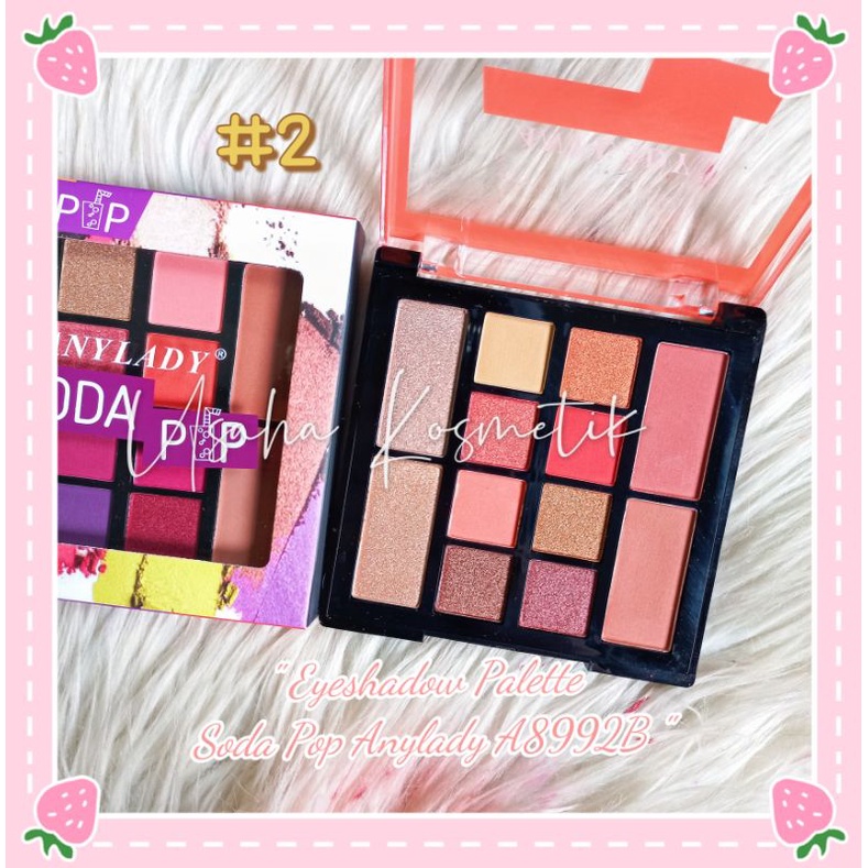 ECER!! EYESHADOW ANYLADY MAKE UP PALETTE 955 EYESHADOW +BLUSHER A8992B