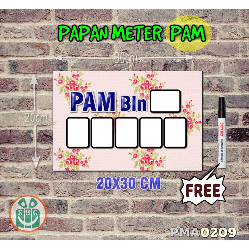 

Stokastik Papan Meter Listrik PLN PAM motif Unik - Shabby 09