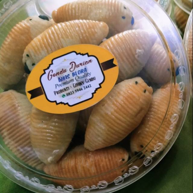 

KUE GENDU ISI DURIAN 500gr/GENDU DURIAN/GENDU DUREN/KUE KERING/KUE LEBARAN