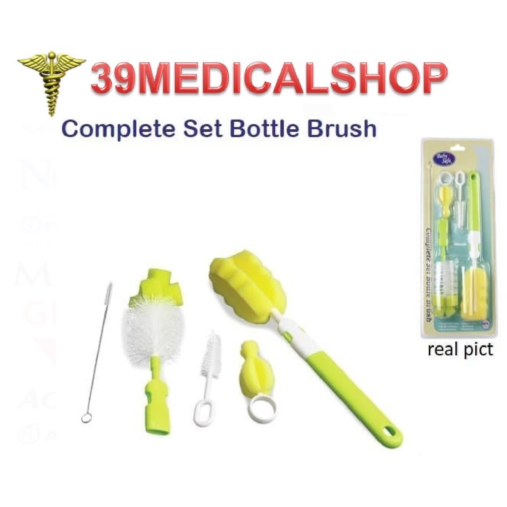 SIKAT BOTOL BABY SAFE COMPLETE SET BOTTLE BRUSH BS369