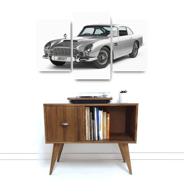 "James Bond Car" Poster Kayu (Multipanel)