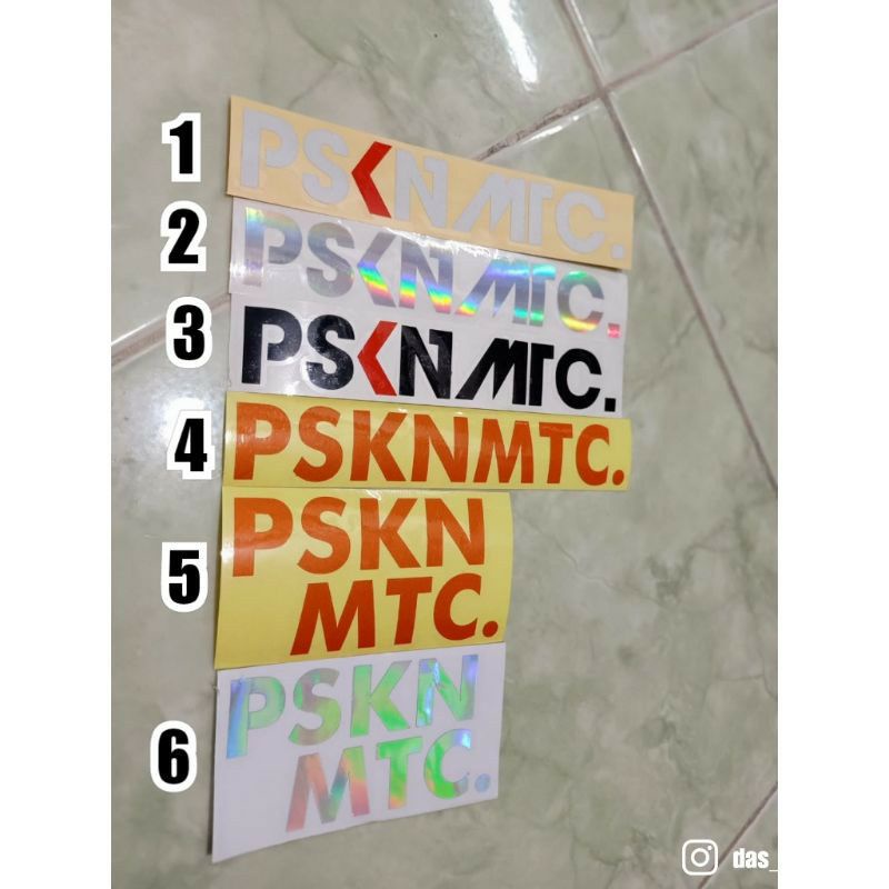Stiker mltor PSKNMTC Pasukan Matic stiker motor matic viral ukuran 14x2cm