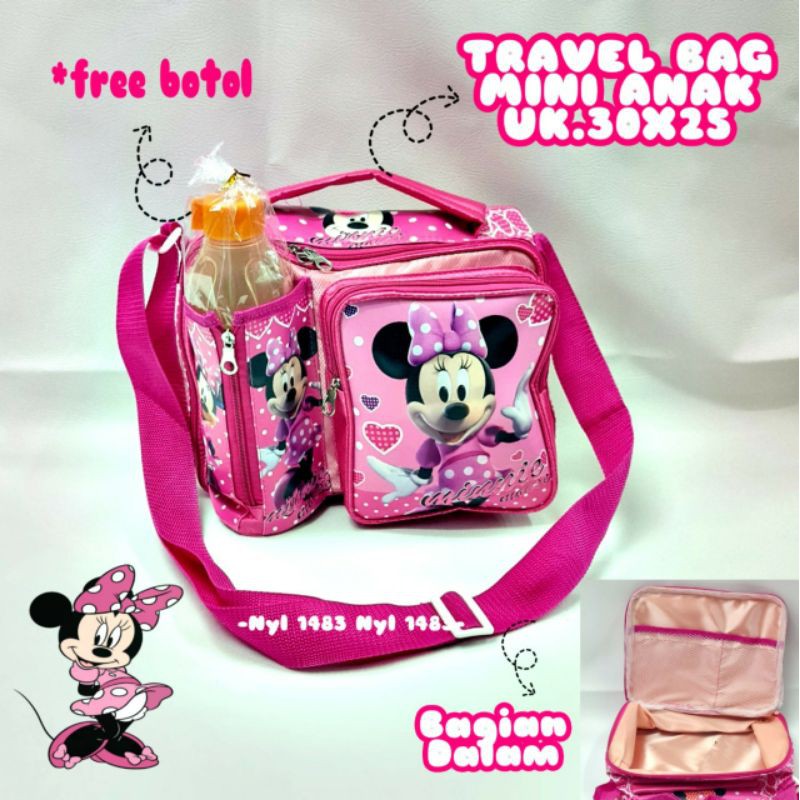 TRAVELBAG MINI ANAK FREE BOTOL MINUMAN 30×25