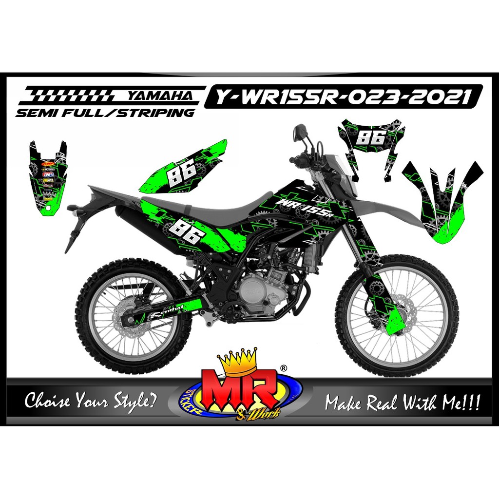 Decal Motor Yamaha WR 155 R Motor track Stiker Gtafis Racing Motocross