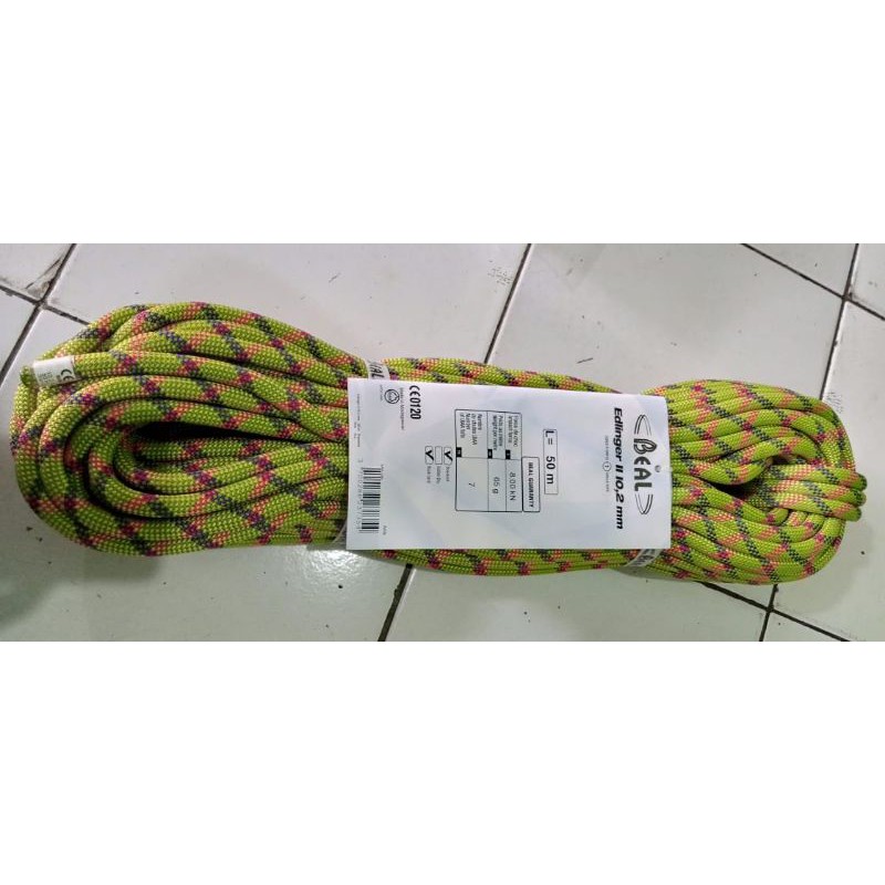 Beal edlinger 10.2mm x 50m tali karamantel Beal edlinger 10.2mm x 50m