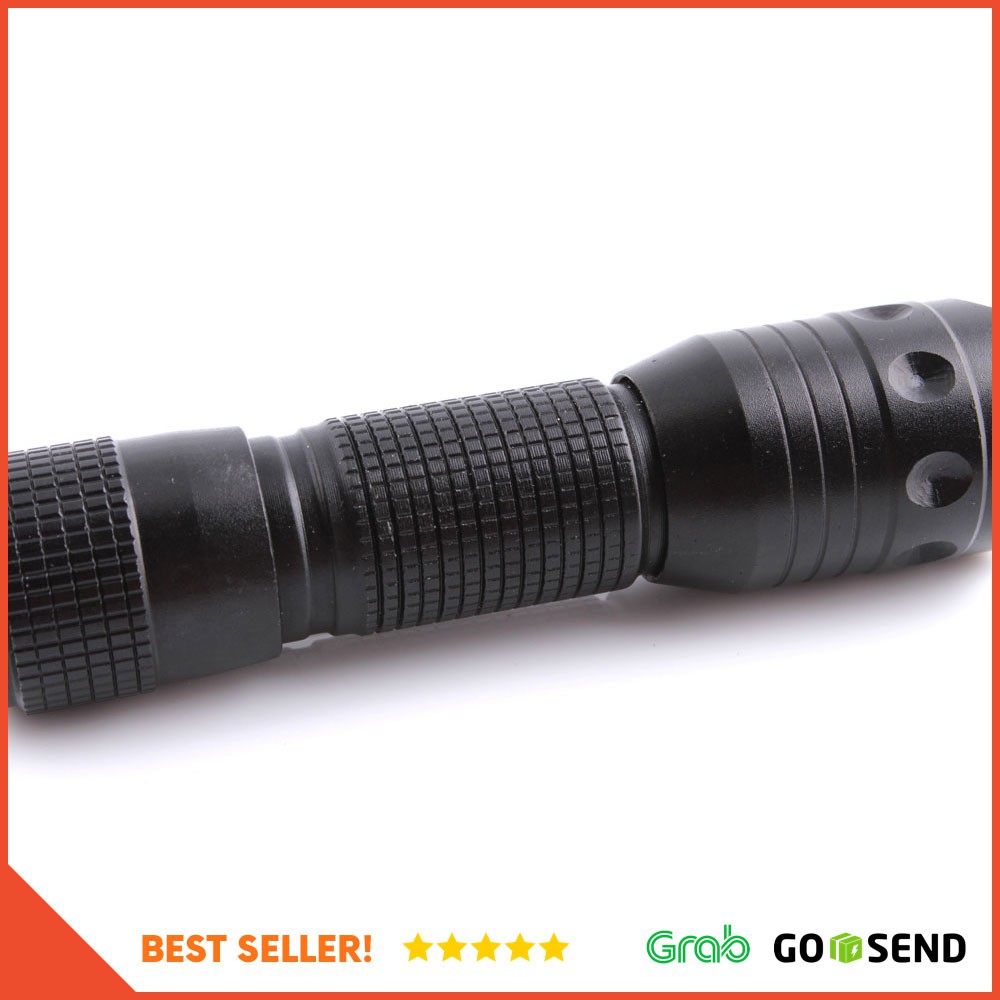 Pocket Portable Senter LED Flashlight Waterproof - Z10 - Black