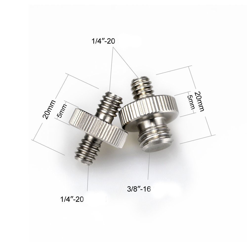 Screw adapter 1/4&quot; to 3/8&quot; &amp; 1/4&quot; to 1/4&quot; Male Threaded